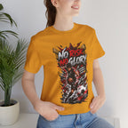 No Risk No Glory Soccer T-Shirt — Dynamic Football Player Graphic Tee