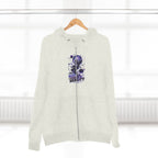 Dream Beyond Limits Zip Hoodie — Gothic Purple Graphic Zip-Up