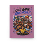 One Game One World Soccer Hardcover Journal — Personalized 10 Jersey Notebook