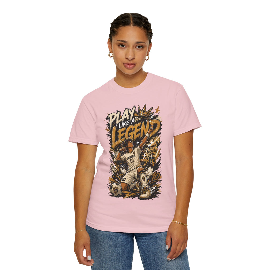 Play Like a Legend Soccer T-Shirt — Vintage Goal Celebration Graphic Tee