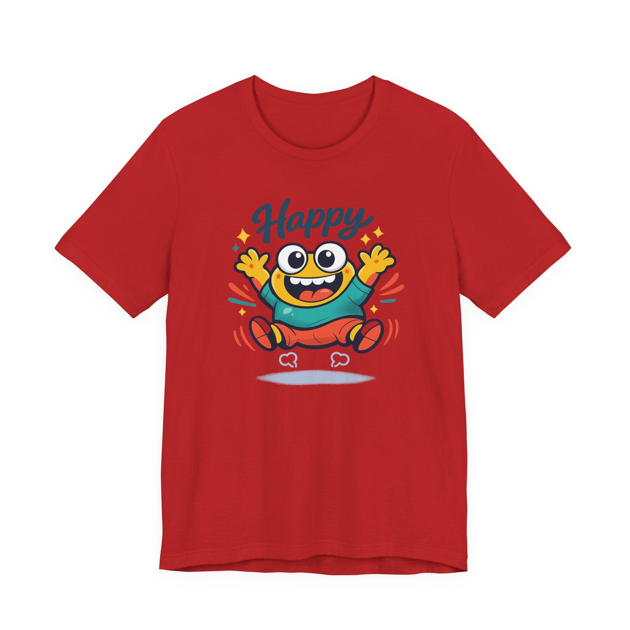 Happy Mood Blob Tee | kawaii minimal, thick outline emoji cartoon