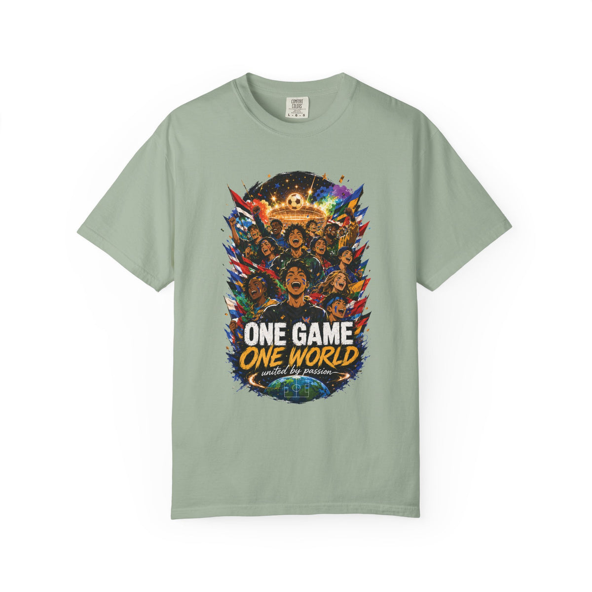 One Game One World Soccer T Shirt International Football Graphic Tee