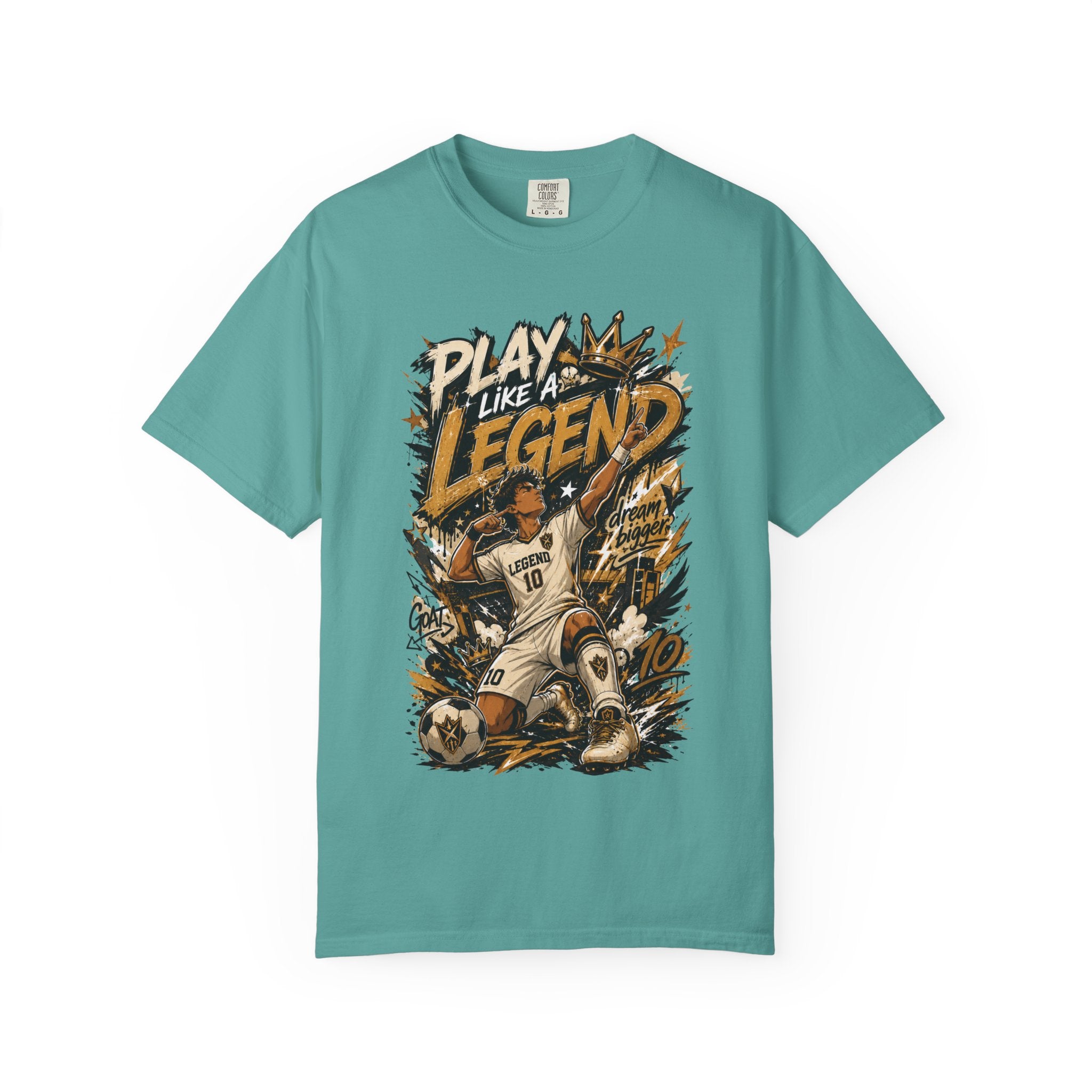 Play Like a Legend Soccer T-Shirt — Vintage Goal Celebration Graphic Tee