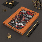 No Risk No Glory Soccer Hardcover Journal — Motivational Sports Notebook