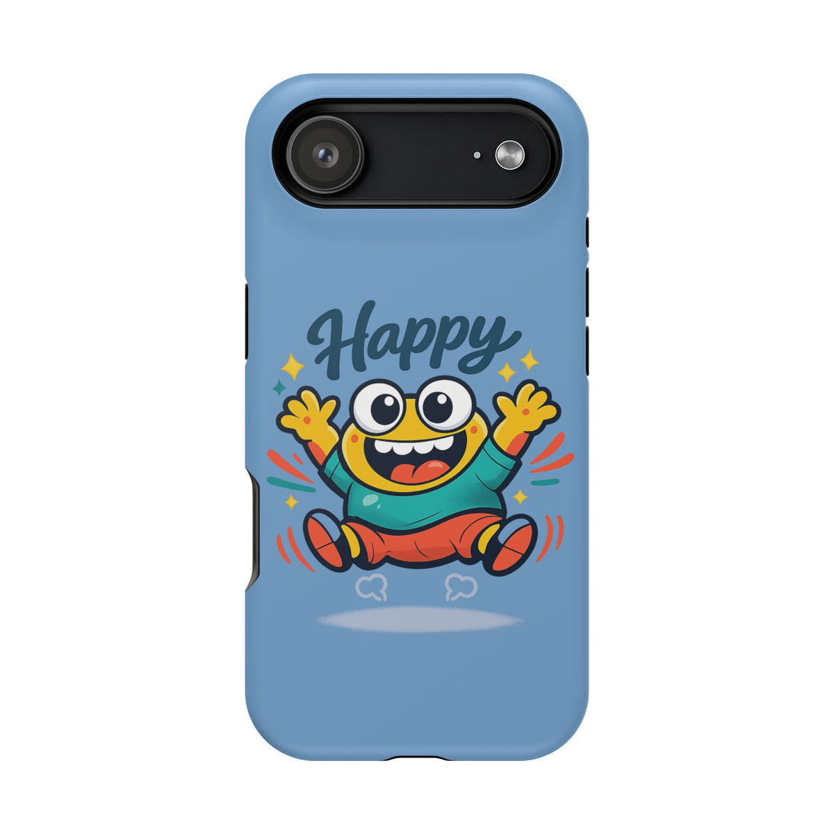 Happy Monster Magnetic Protective Phone Case Blue