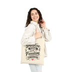 Tote Bag — "Discipline Today, Freedom Tomorrow" Motivational Canvas Tote