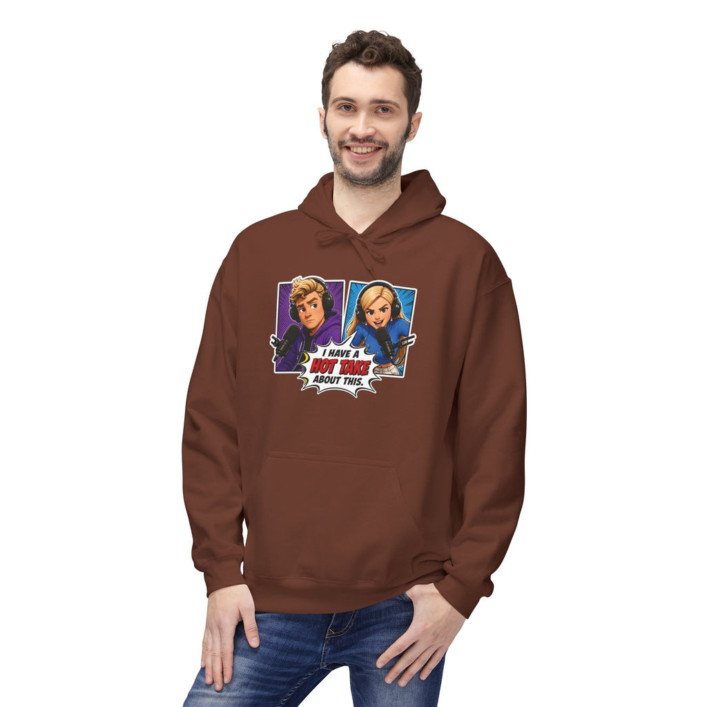 Pop-Art "I HAVE A HOT TAKE ABOUT THIS" Hoodie — Hot Take Central Graphic