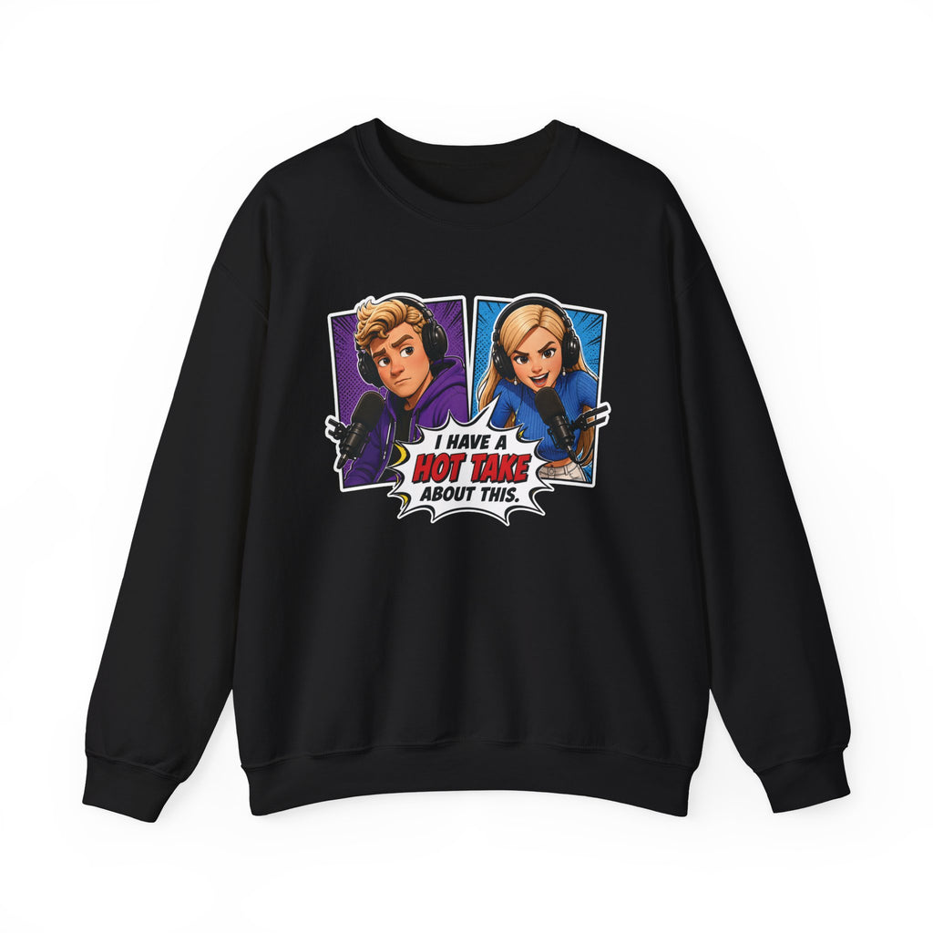 Hot Take Central I Have a Hot Take About This Pop Art Crewneck Sweatshirt