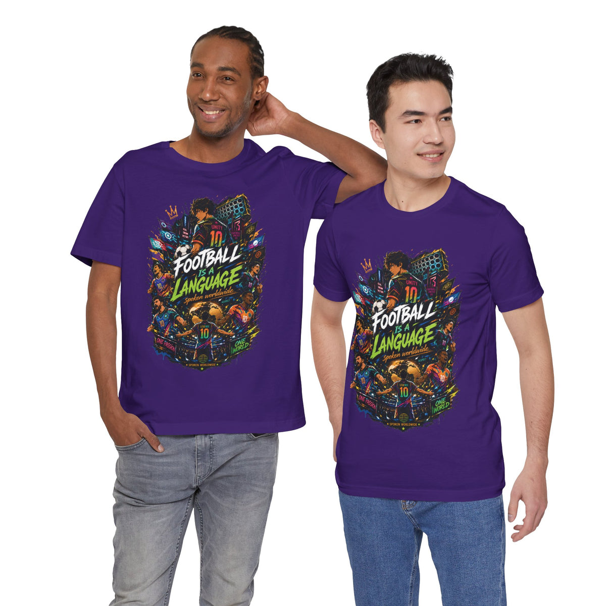 Football Is a Language Graphic T Shirt
