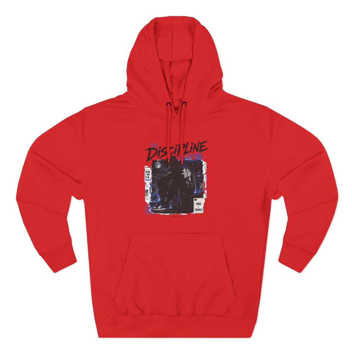 Discipline Built Me Graphic Hoodie Vintage Streetwear