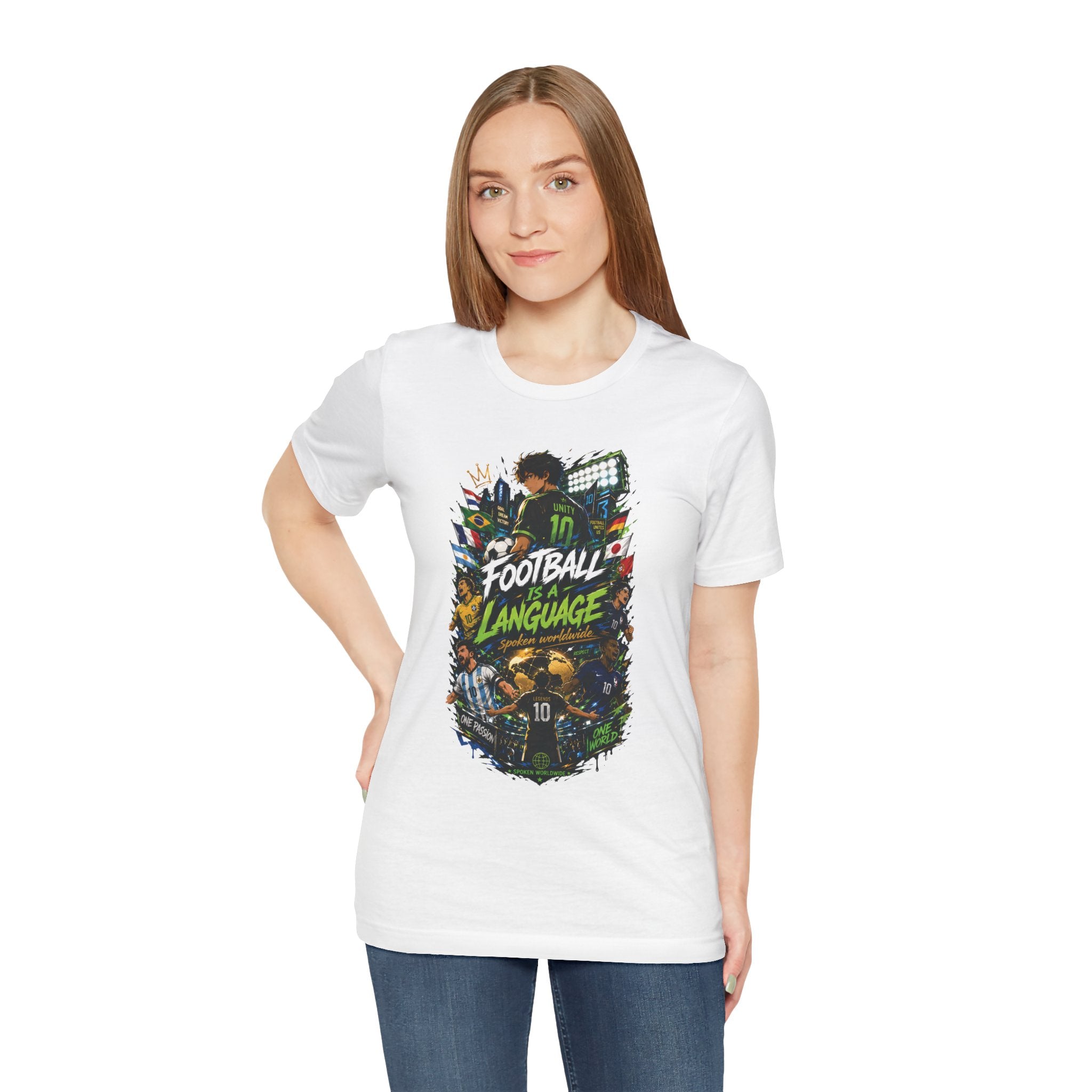 Football Language Graphic Tee — Soccer Fan Jersey Shirt