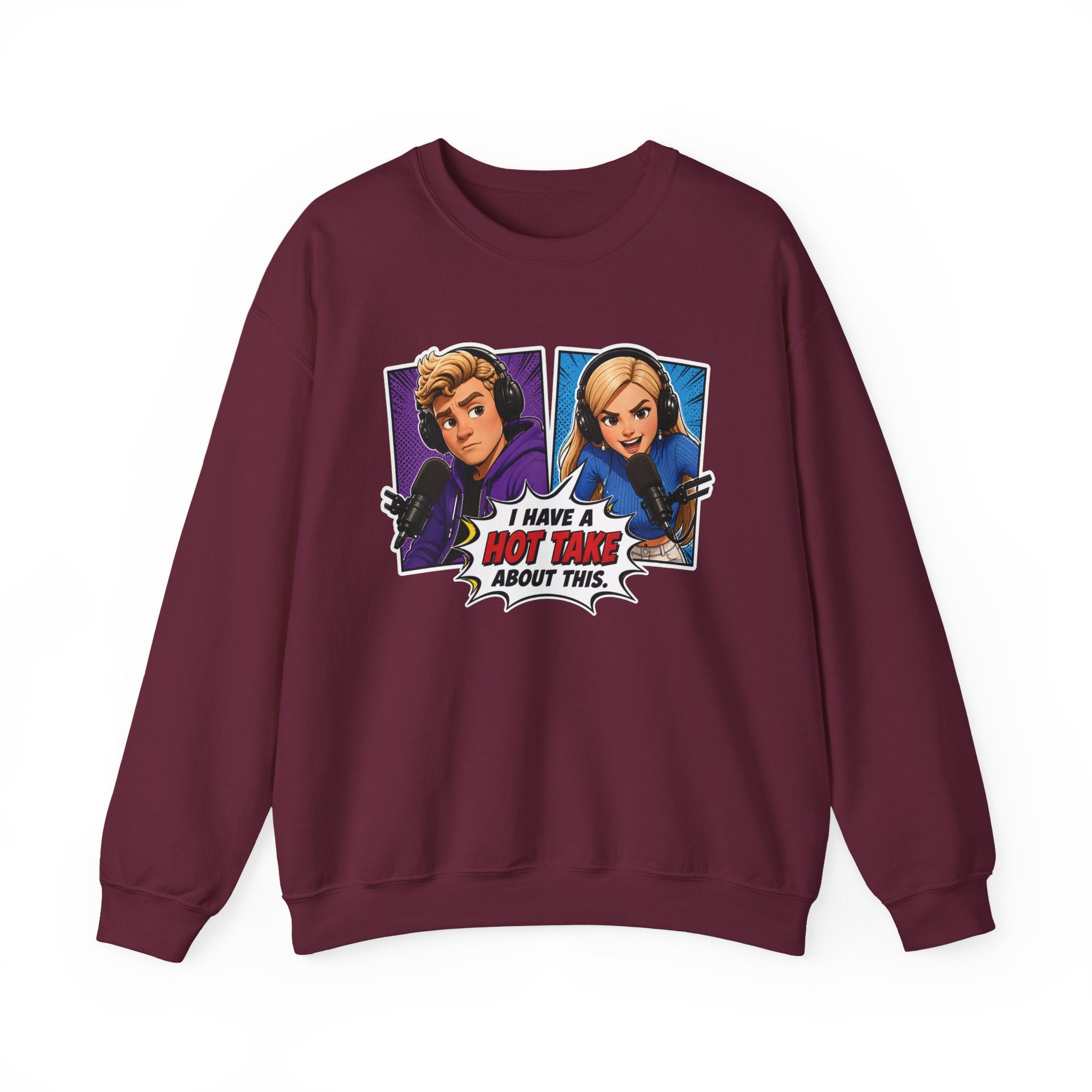 Hot Take Central I Have a Hot Take About This Pop Art Crewneck Sweatshirt