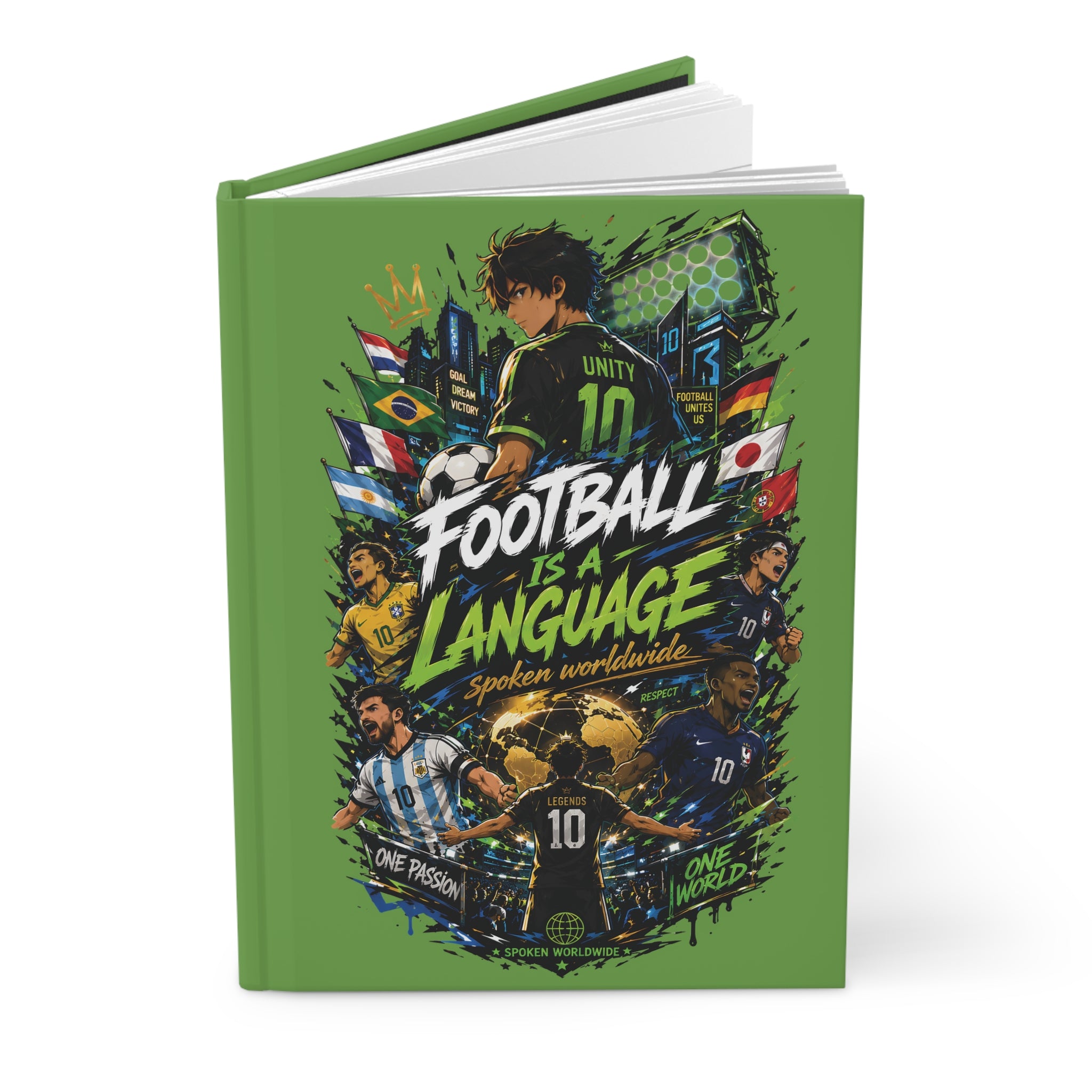 Football Is a Language Hardcover Journal — Soccer Fans Notebook for Players & Coaches