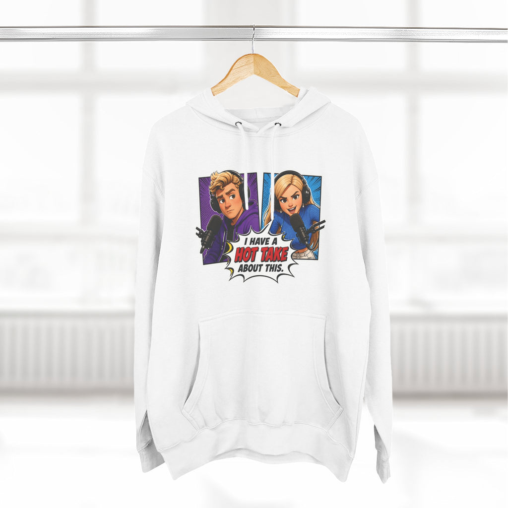 Comic Pop Art Hoodie — “I Have a Hot Take About This” Graphic Pullover