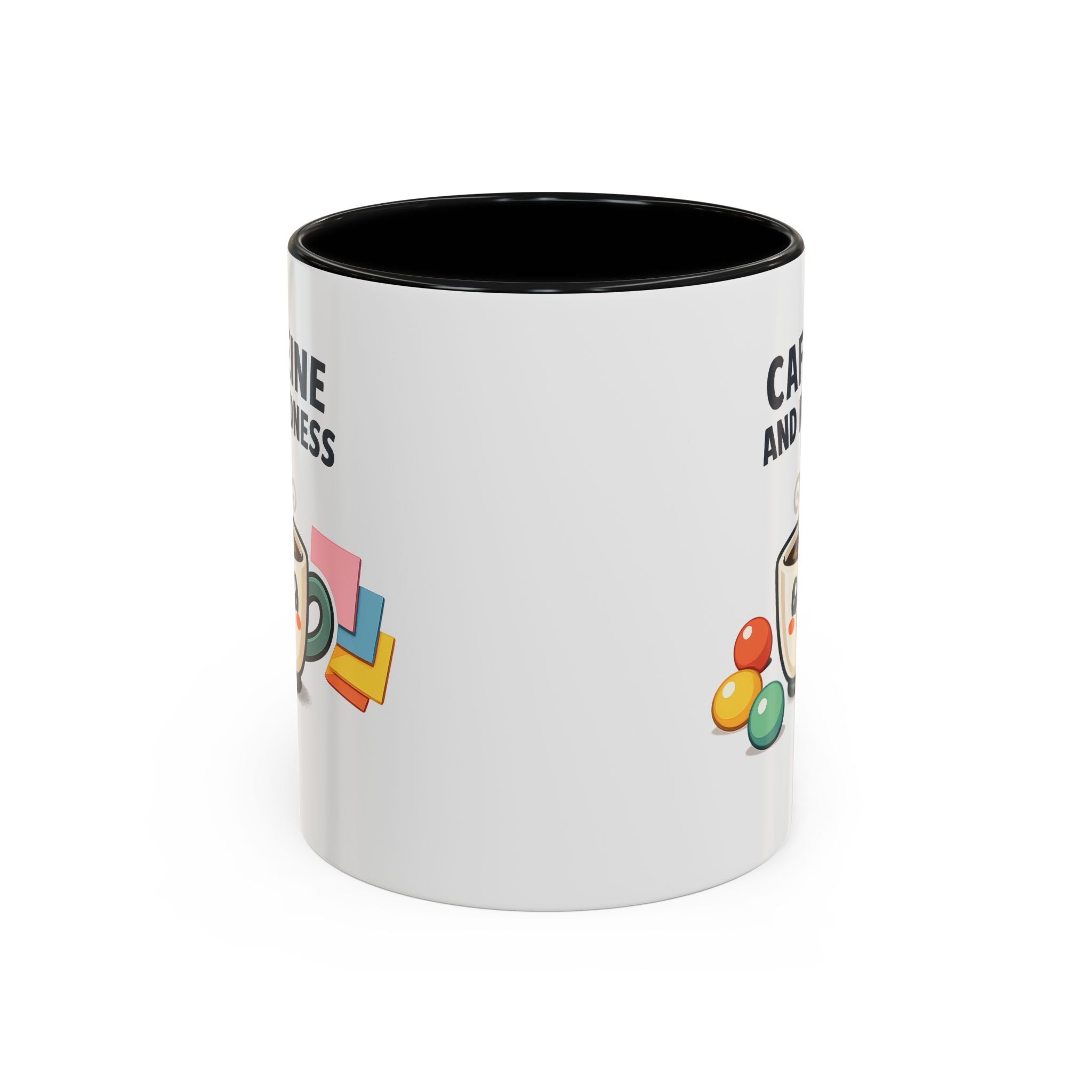 Caffeine and Kindness Coffee Mug – Ceramic Accent Mug (11oz / 15oz)