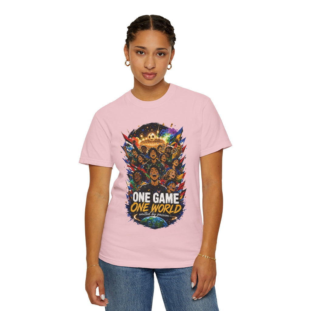 One Game One World Soccer T-Shirt — International Football Fans Graphic Tee