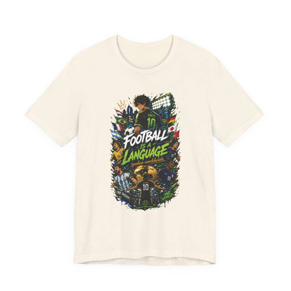 Football Language Graphic Tee — Soccer Fan Jersey Shirt