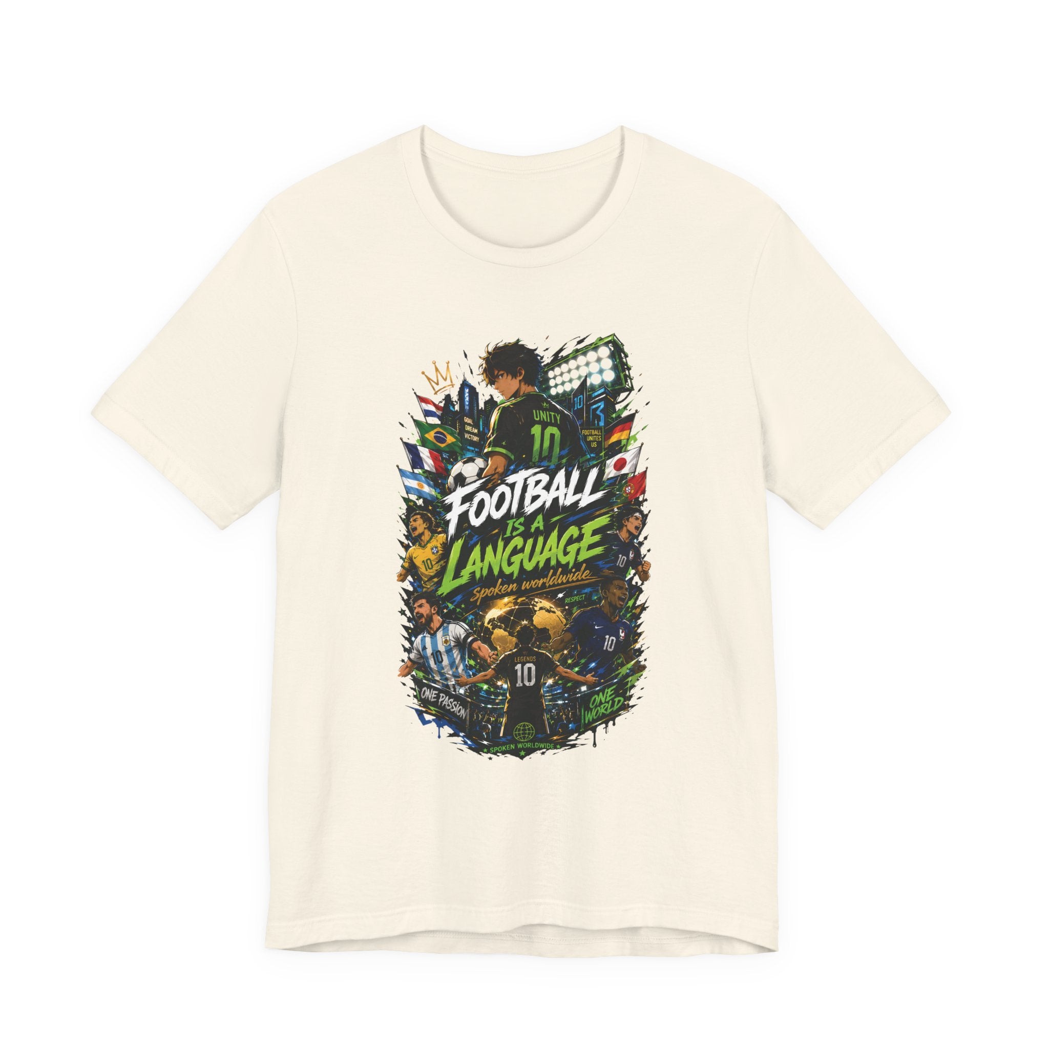 Football Language Graphic Tee — Soccer Fan Jersey Shirt