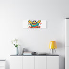 Happy Blob Cartoon Canvas Bold Kawaii Wall Art