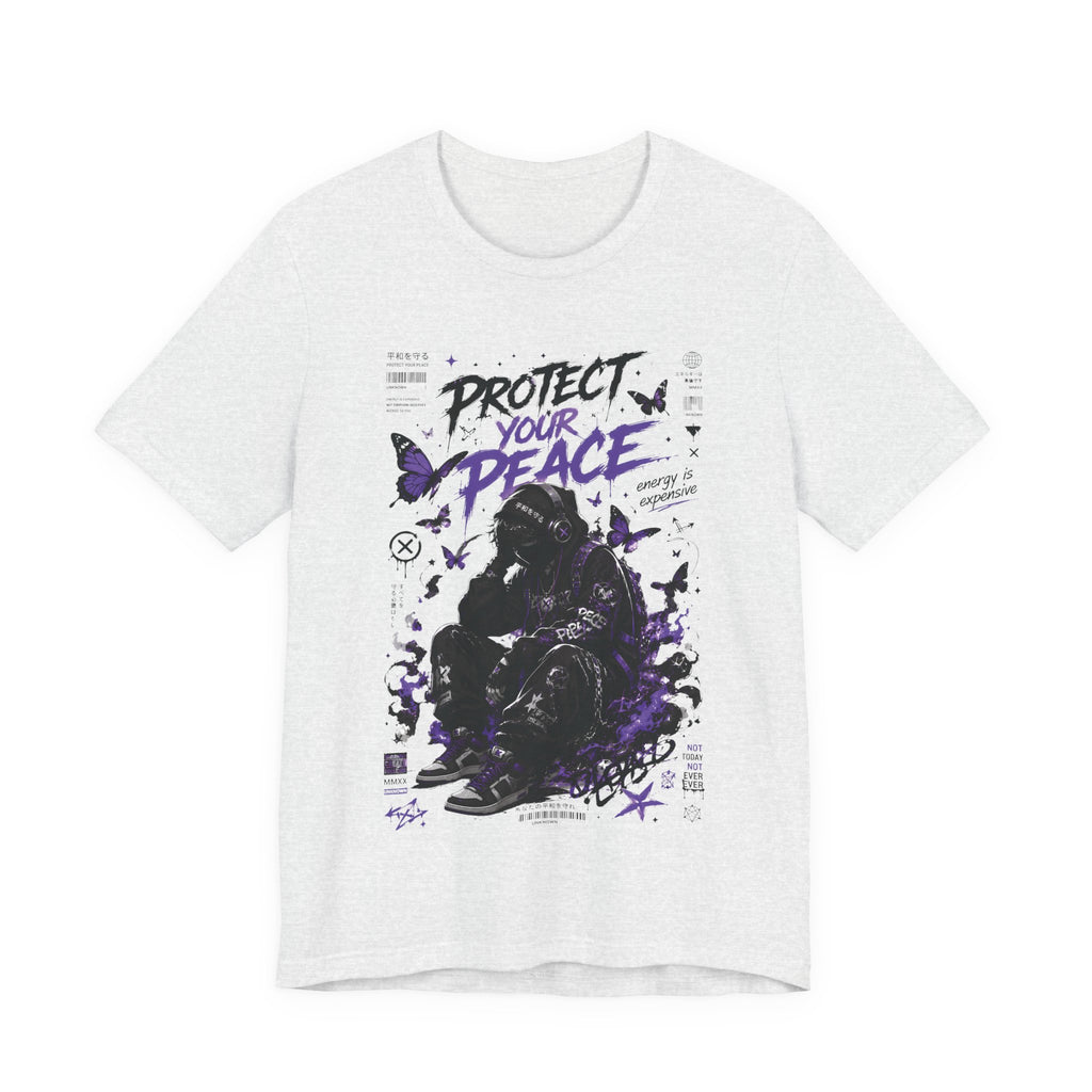 Protect Your Peace Gothic Butterfly Graphic T Shirt