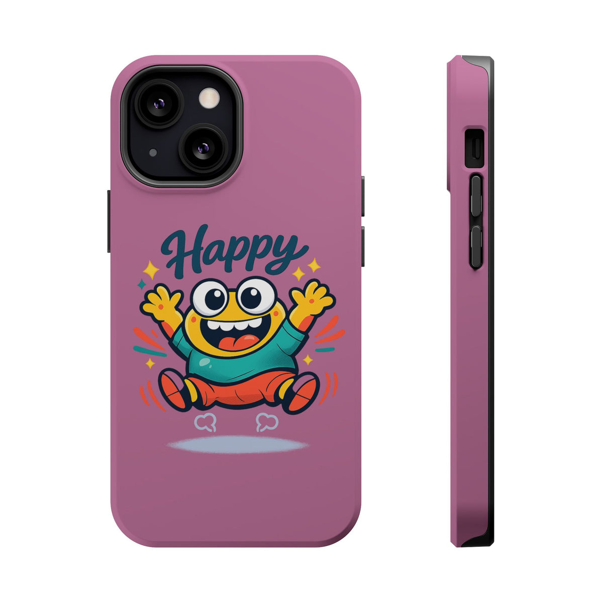 Happy Monster Magnetic Protective Phone Case Pink