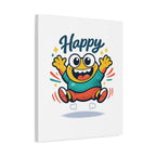 Happy Blob Cartoon Canvas | Bold Cartoon, Thick Outline, Kawaii Minimal