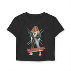 I'm Unstoppable! Women's Baby Tee - Empowering Retro Graphic Crop Top