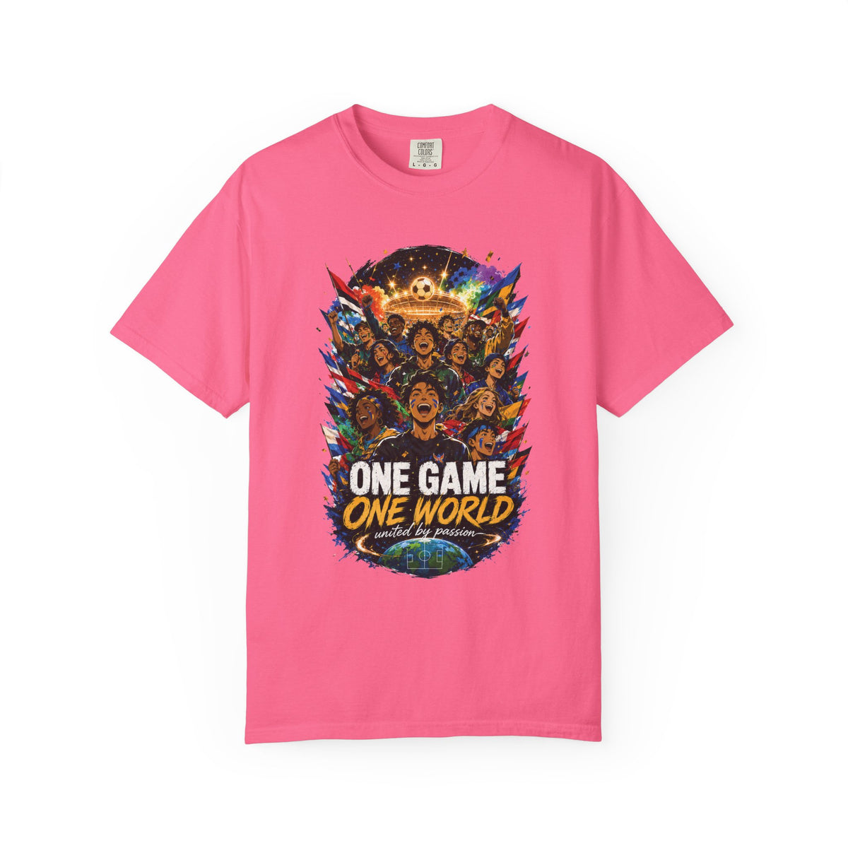 One Game One World Soccer T Shirt International Football Graphic Tee