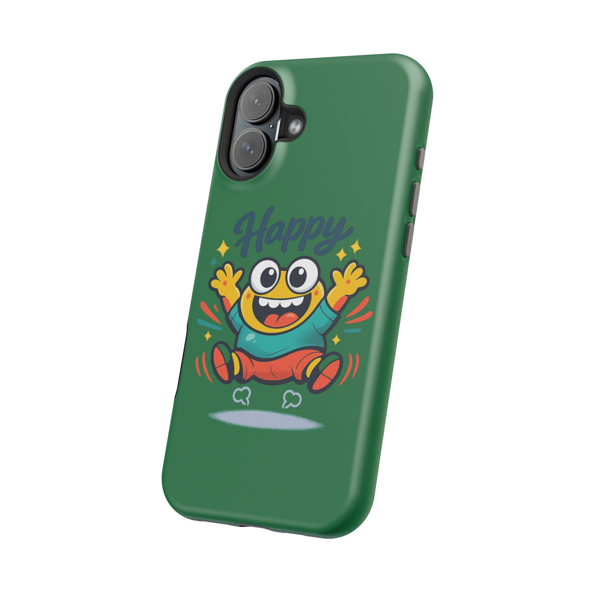 Happy Monster Magnetic Protective Phone Case Green