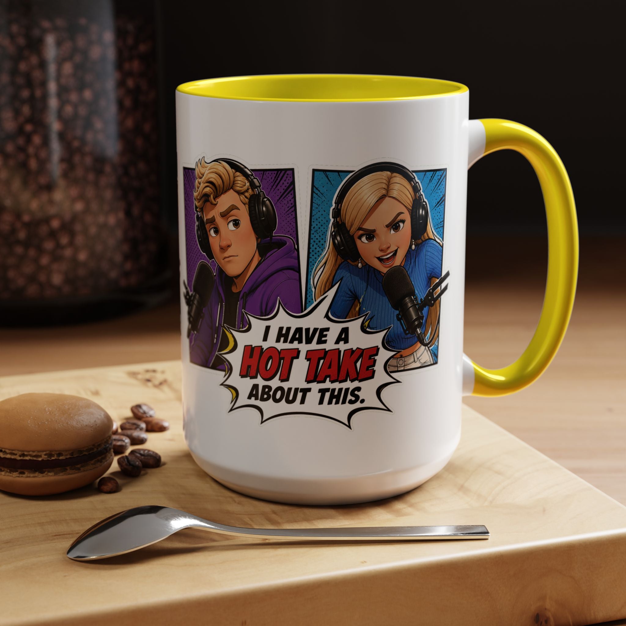 Jake And Emma Hot Take Coffee Mug — "I Have A Hot Take About This" Mug (11/15oz)