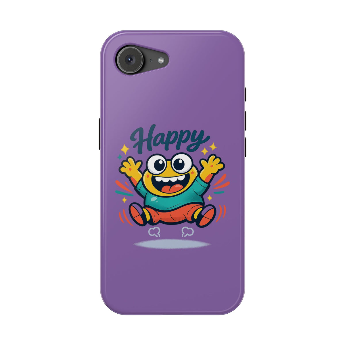 Happy Monster Magnetic Protective Phone Case Purple