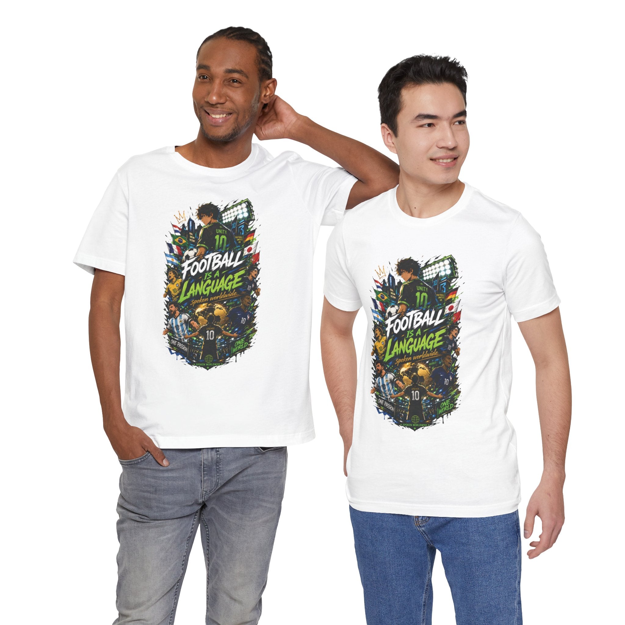 Football Language Graphic Tee — Soccer Fan Jersey Shirt
