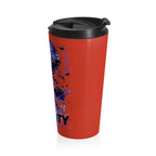 Your Mind Creates Reality Cosmic 15oz Travel Mug Magic Pink