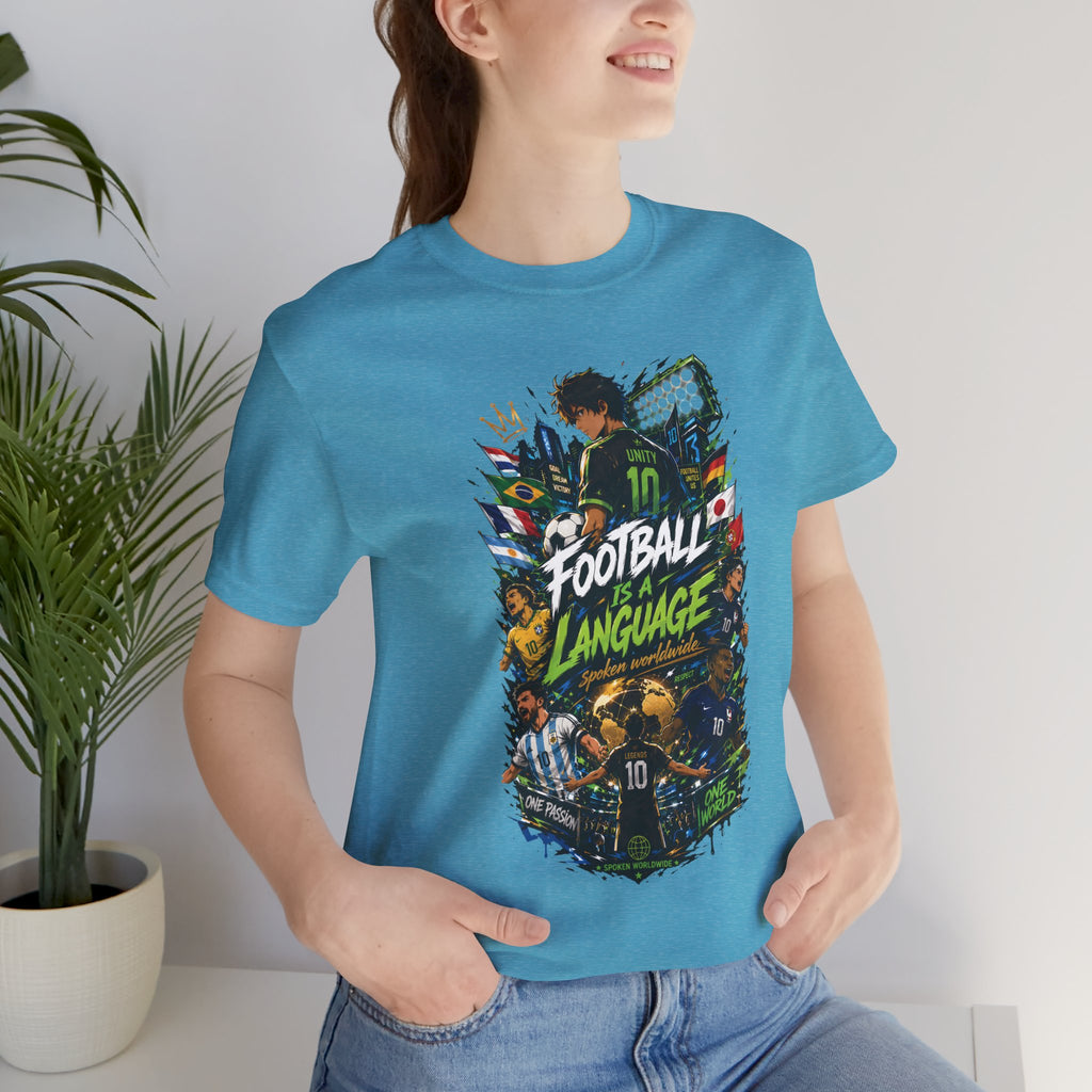 Football Language Graphic Tee — Soccer Fan Jersey Shirt
