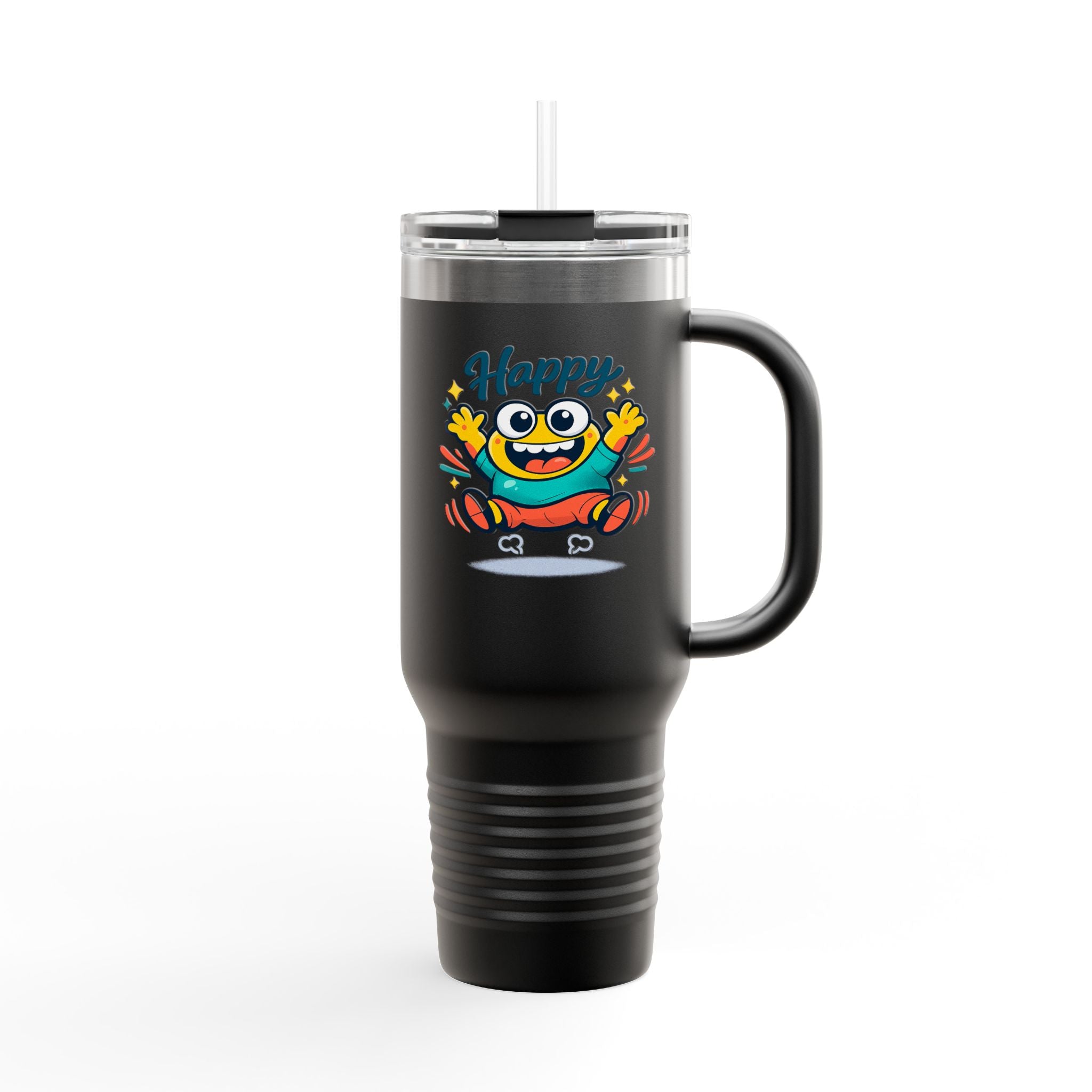 Happy Monster 40oz Insulated Travel Mug