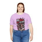 No Risk No Glory Soccer T-Shirt — Dynamic Football Player Graphic Tee