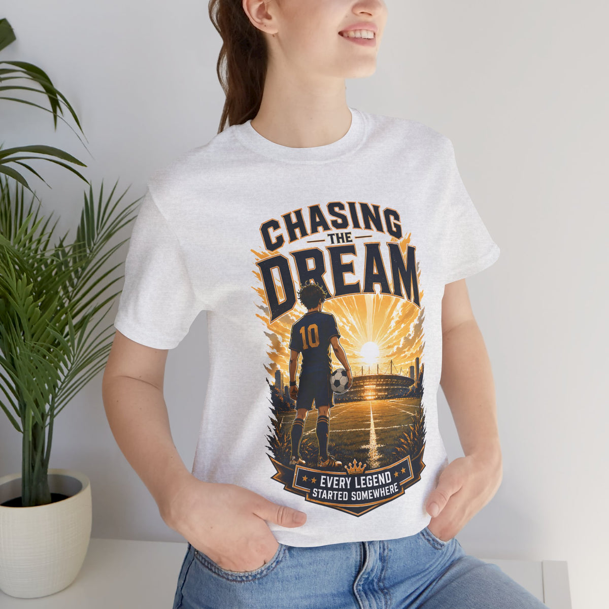 Chasing the Dream Soccer Graphic T Shirt