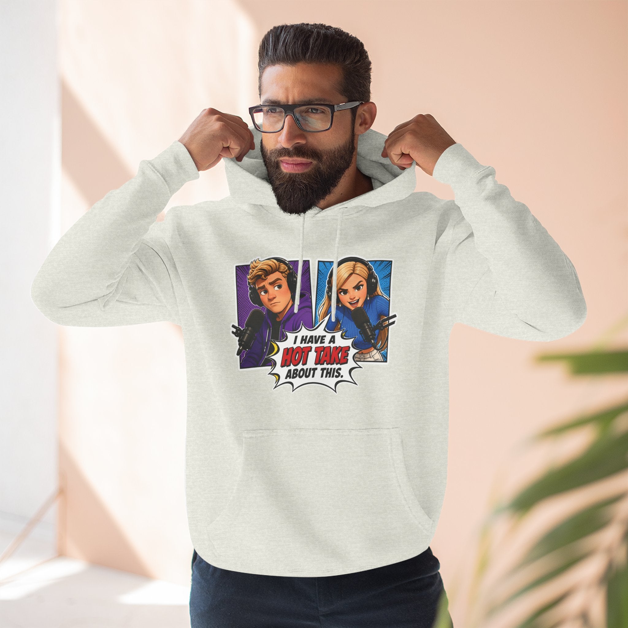 Comic Pop Art Hoodie — “I Have a Hot Take About This” Graphic Pullover