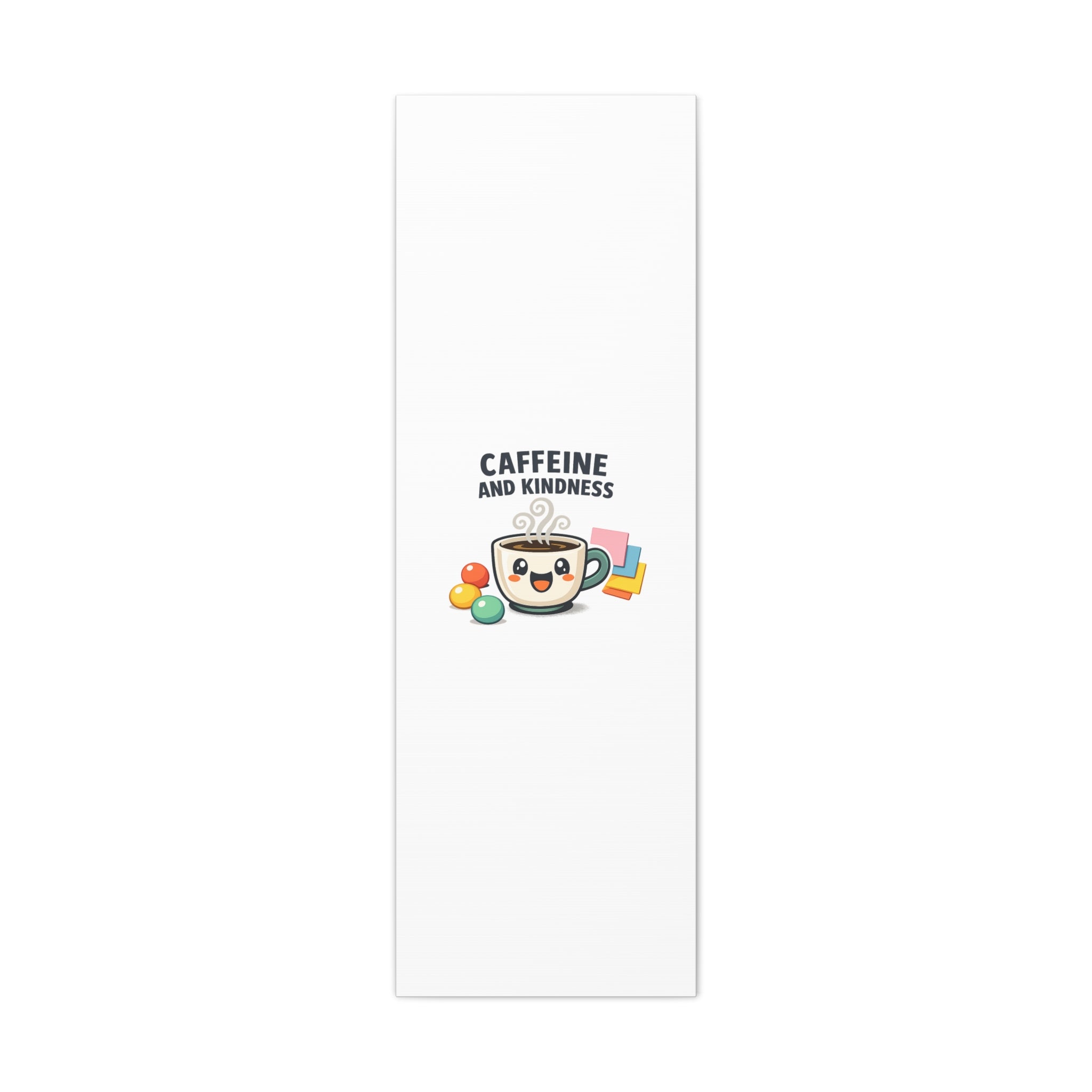 Caffeine and Kindness Canvas | Office Humor, Coffee Fuel Wall Art