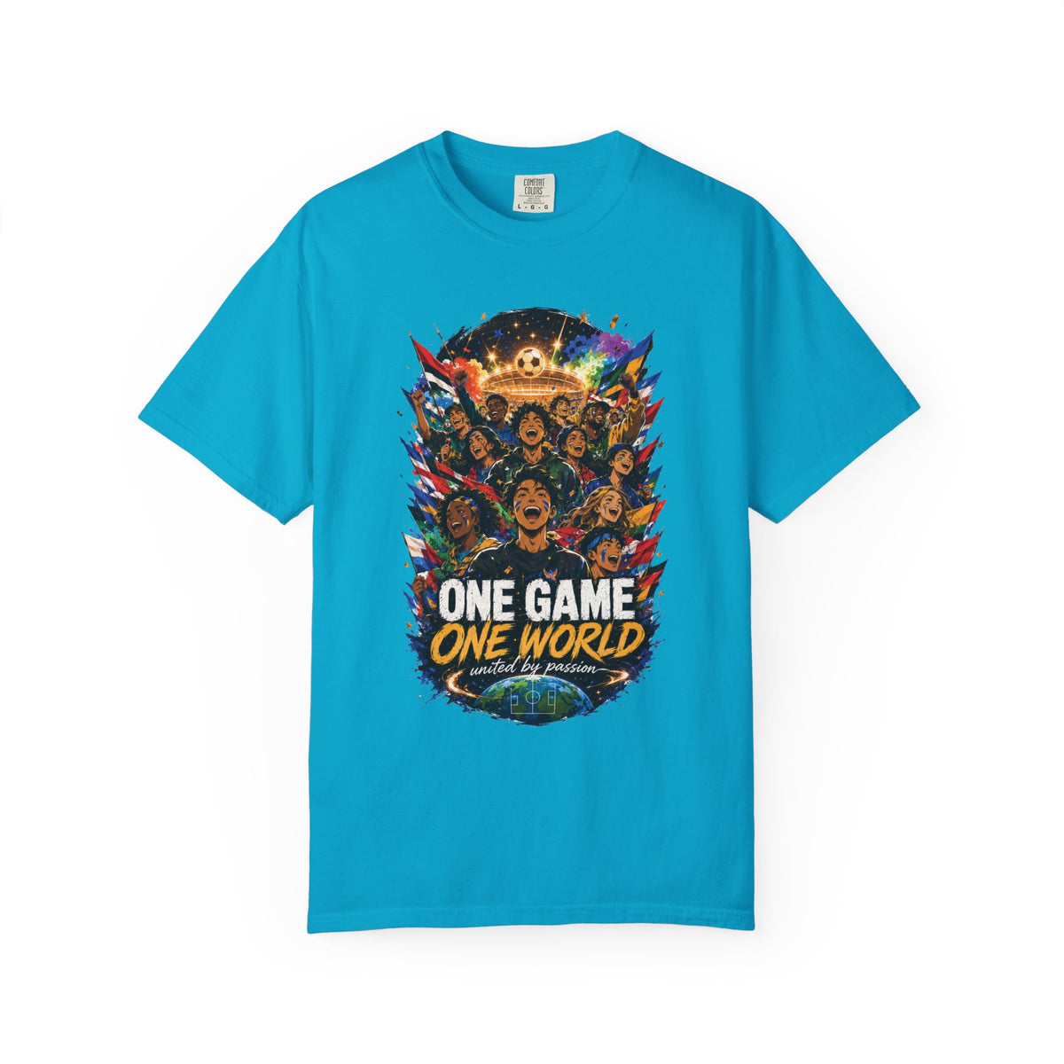 One Game One World Soccer T Shirt International Football Graphic Tee