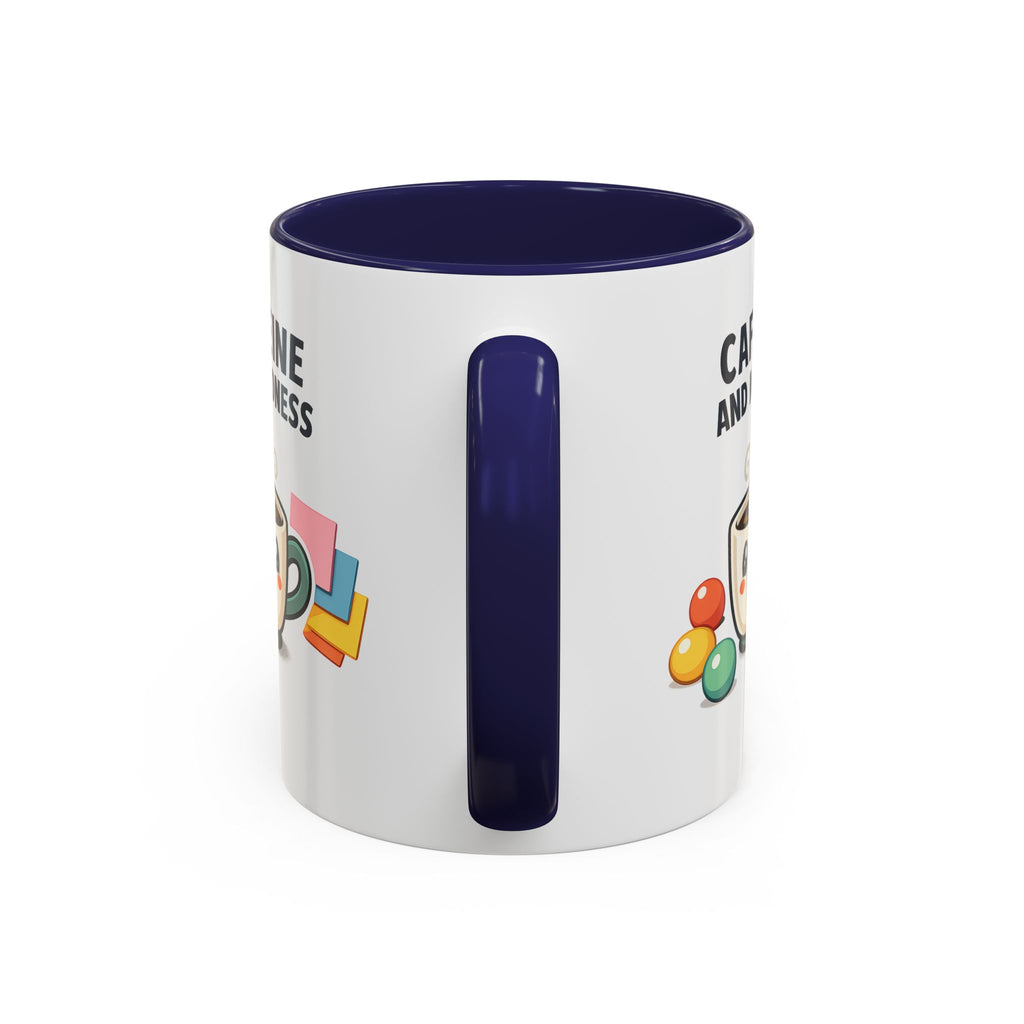 Caffeine and Kindness Coffee Mug – Ceramic Accent Mug (11oz / 15oz)