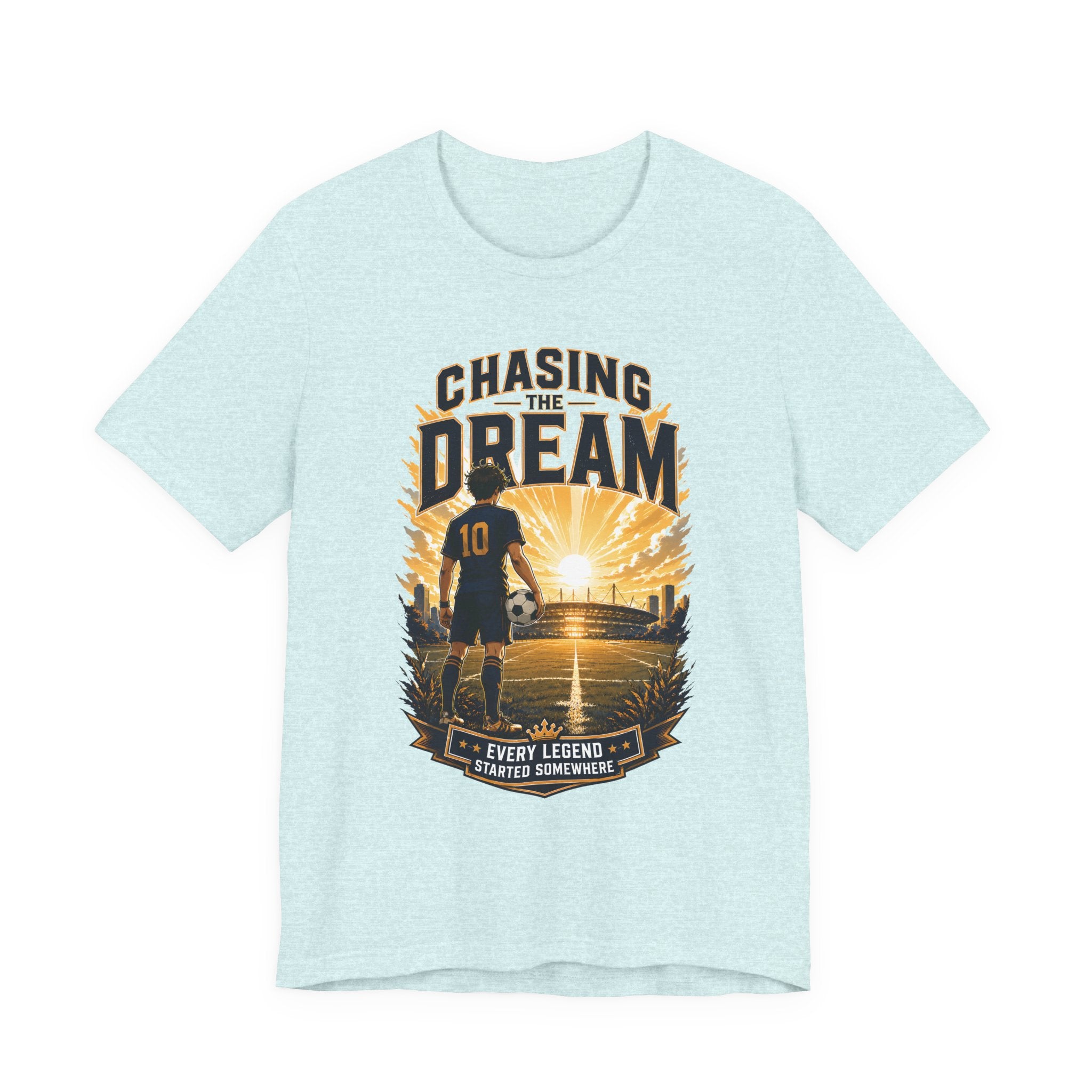 Soccer Tee — "Chasing the Dream" Inspirational Soccer Shirt