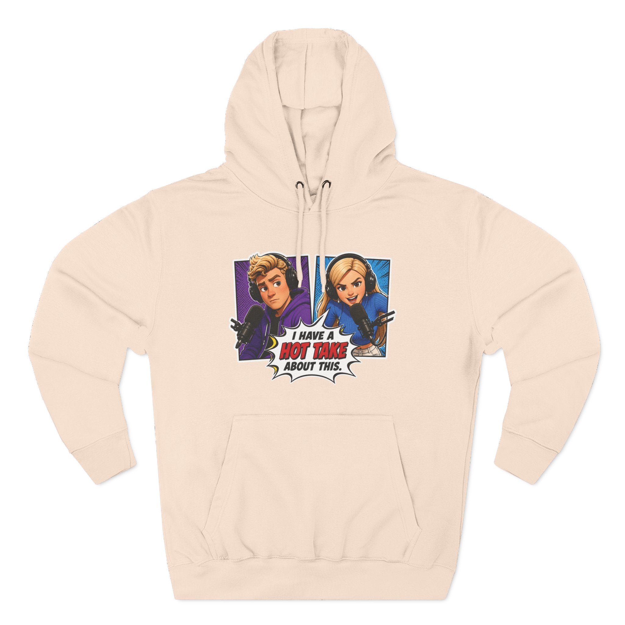 Comic Pop Art Hoodie — “I Have a Hot Take About This” Graphic Pullover