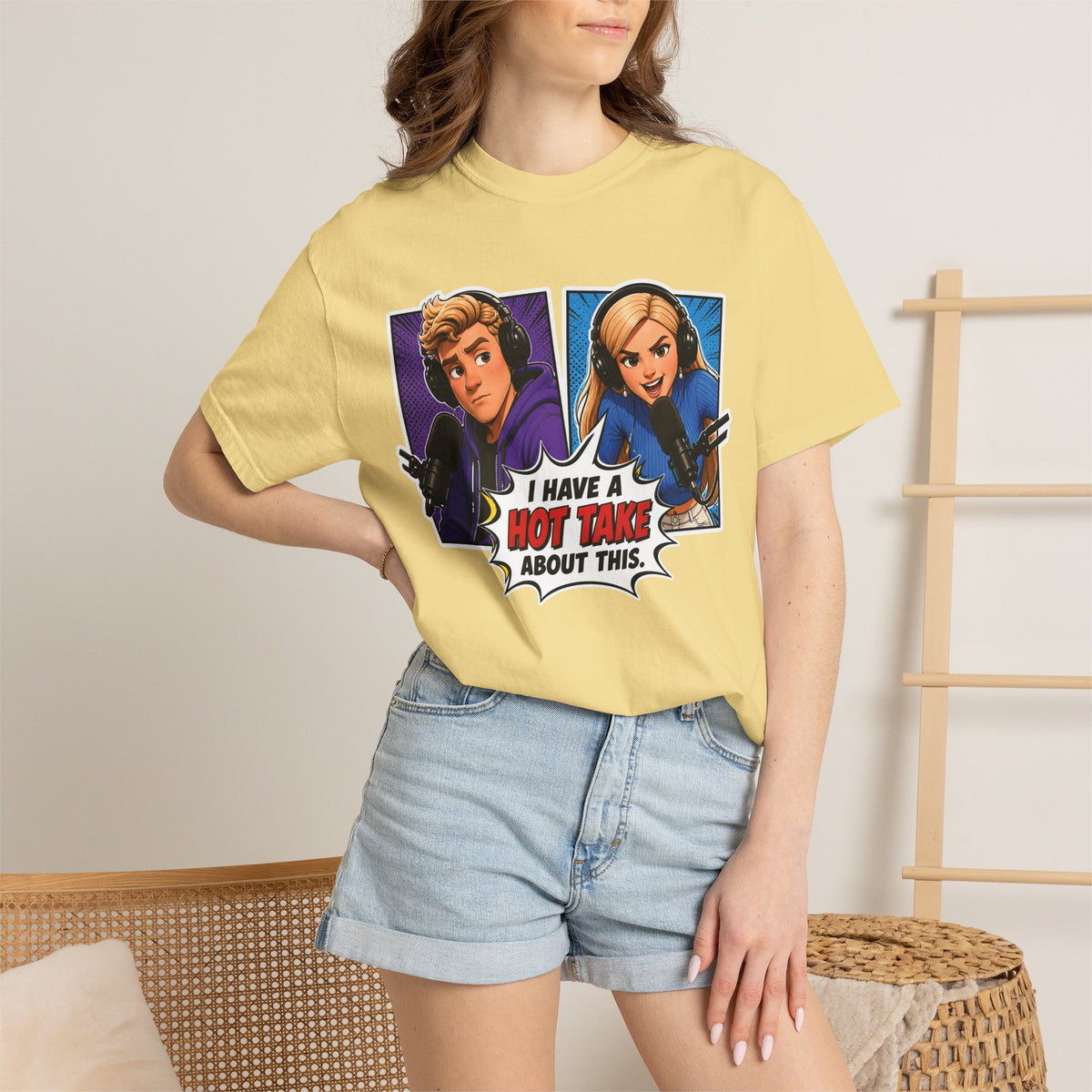 Hot Take Central I Have a Hot Take About This Podcast T Shirt
