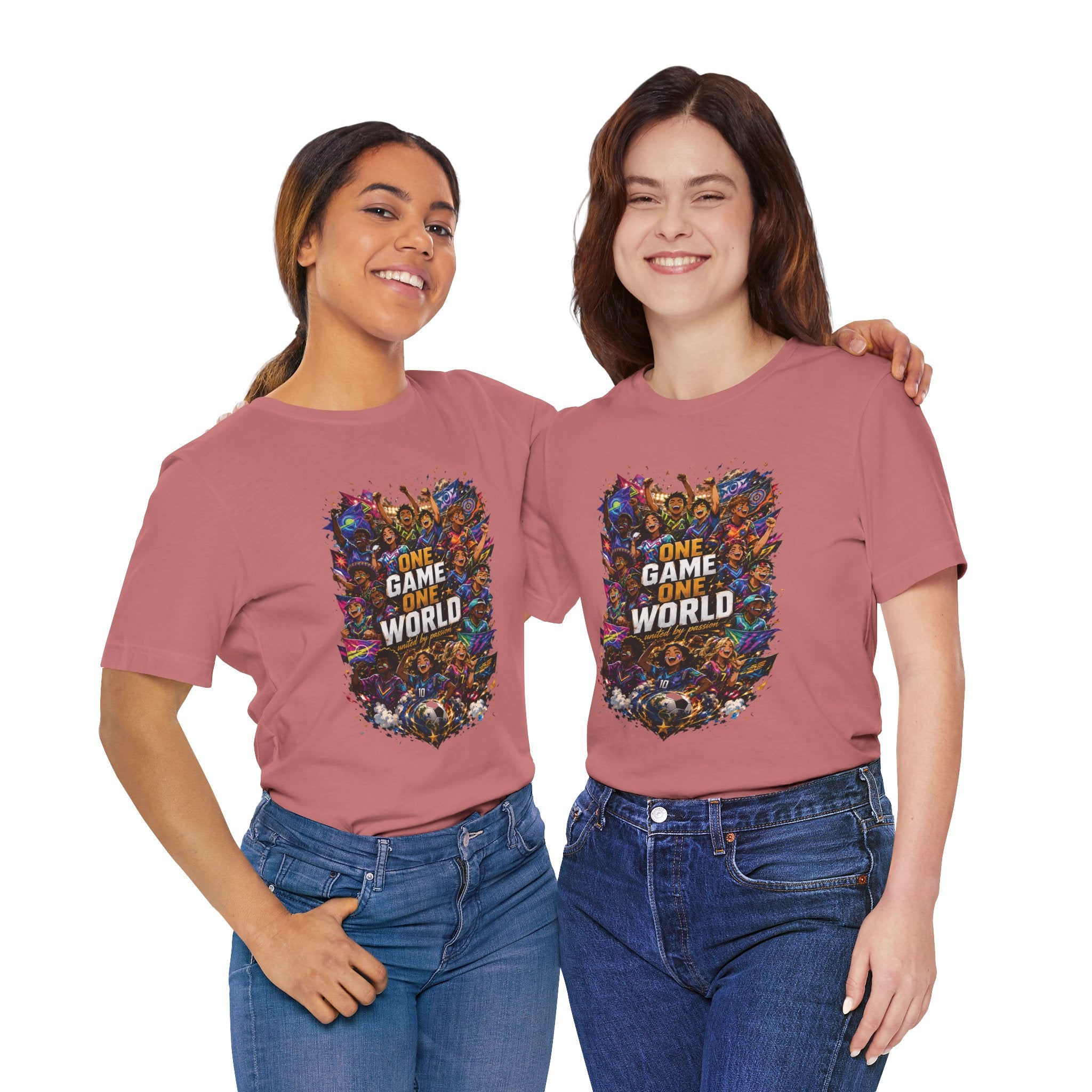 T-Shirt — 'One Game One World' Gamer Graphic Tee