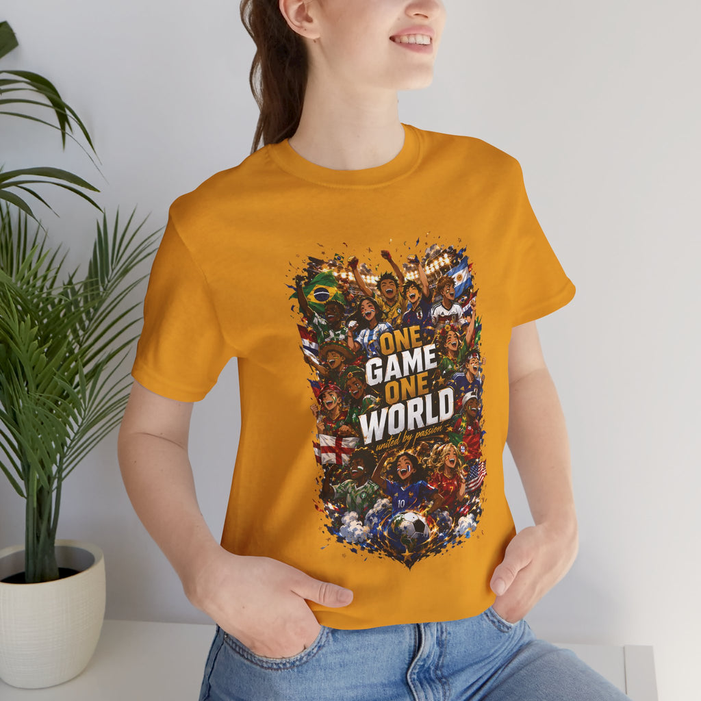 T-Shirt — 'One Game One World' Gamer Graphic Tee