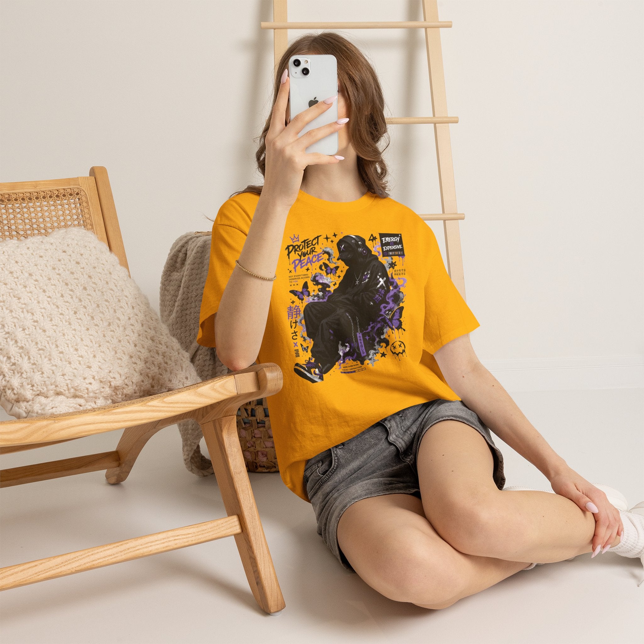 Peacekeeper Anime Graphic Tee — Purple Aesthetic Streetwear