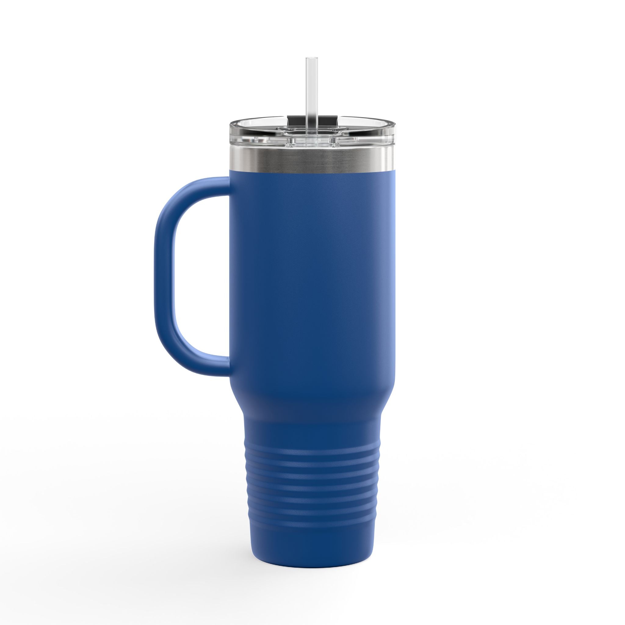 40oz Insulated Travel Mug — Cozy Girl Pink Hoodie Design