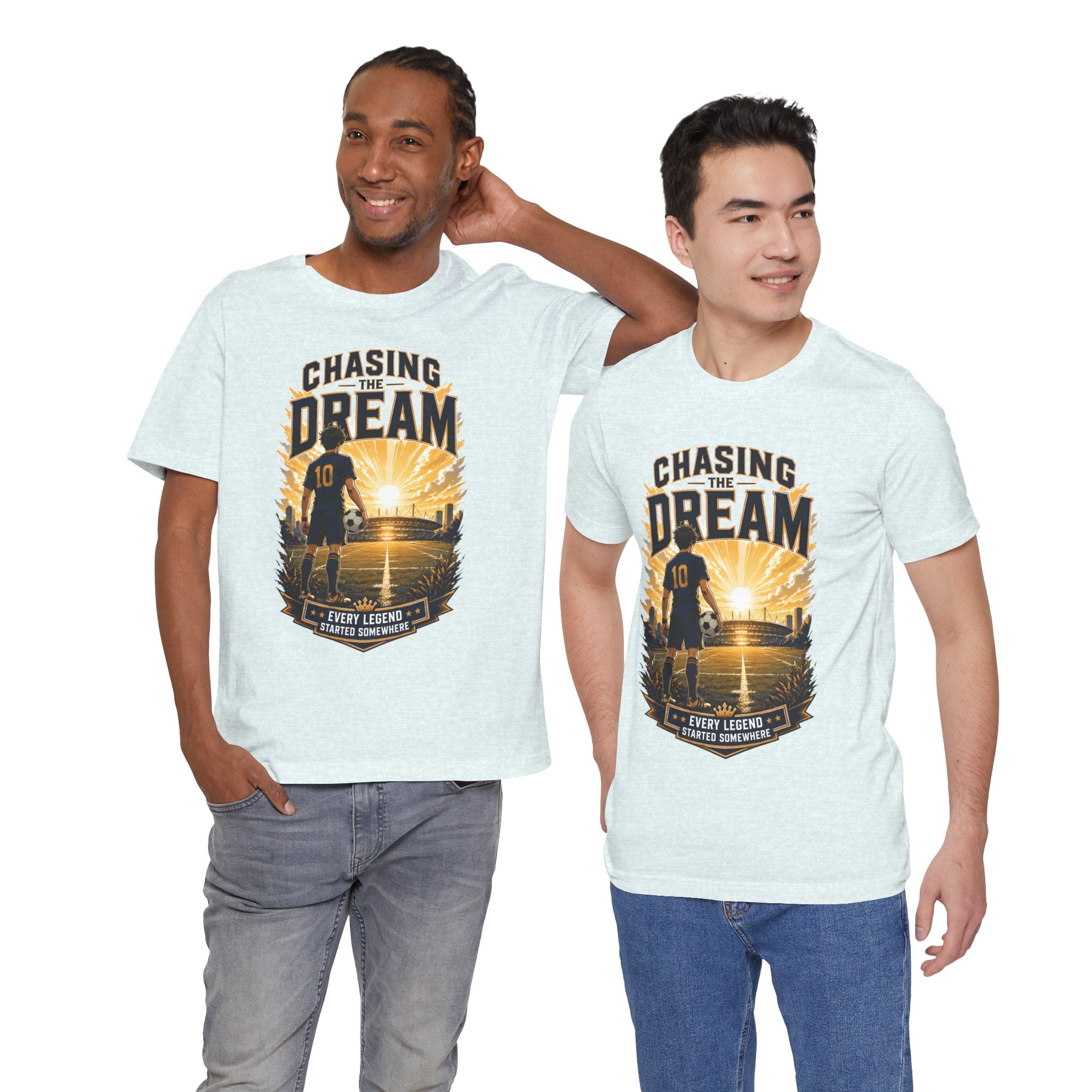 Soccer Tee — "Chasing the Dream" Inspirational Soccer Shirt