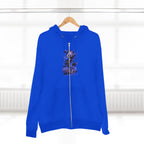 Dream Beyond Limits Zip Hoodie — Gothic Purple Graphic Zip-Up
